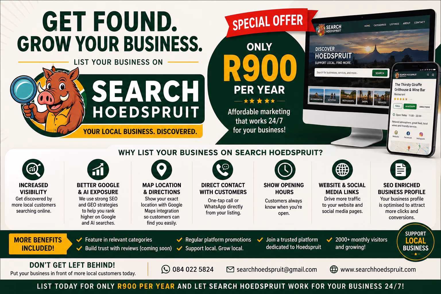 list now hoedspruit